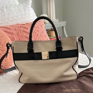 Kate Spade Cream and Black Tote